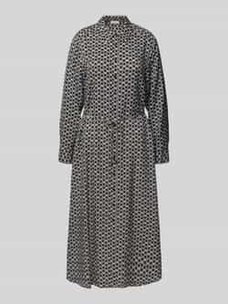 Comma Midi-jurk met knoopsluiting