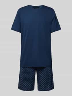 Schiesser Pyjama met geribde V-hals