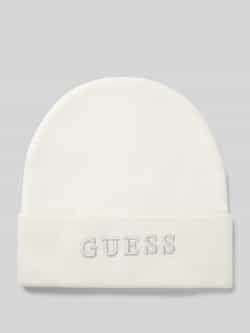 Guess Witte Bedrukte Slip-On Pet Herfst Winter Beige Dames
