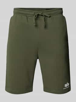 Alpha industries Sweatshorts met elastische band en tunnelkoord