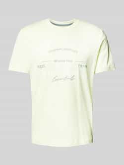 Tom Tailor Regular fit T-shirt van puur katoen met labelprint