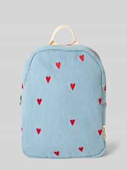 STUDIO NOOS Rugzak met stitchings model 'Denim Hearts'