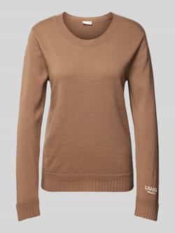 LIU JO SPORT Gebreide pullover met labelstitching