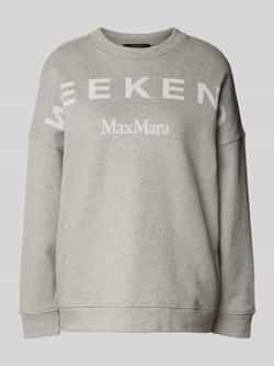 Weekend Max Mara Sweatshirt met labelstitching model ´LALLA'