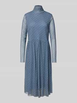Smith and Soul Midi-jurk van mesh met opstaande kraag