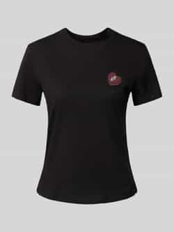 Armani Exchange T-shirt met labelpatch