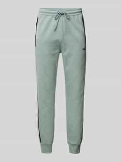 BOSS GREEN Sweatbroek Hover Striped C met contrastkleurige strepen