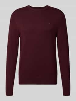 Tommy Hilfiger Regular fit gebreide pullover van een mix van katoen en kasjmier