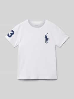 Polo Ralph Lauren Teens T-shirt met logo- en motiefstitching