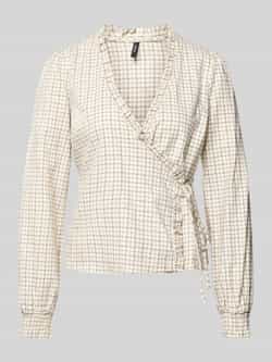 Vero Moda Regular fit blouse met lange mouwen van puur katoen model 'LOVA'