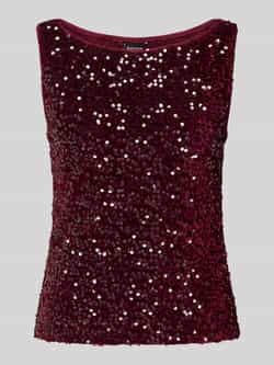 Pieces Regular fit top met pailletten van fluweel model 'KAM'