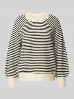 Vila Gestreepte Gebreide Kleding voor Vrouwen Beige Dames