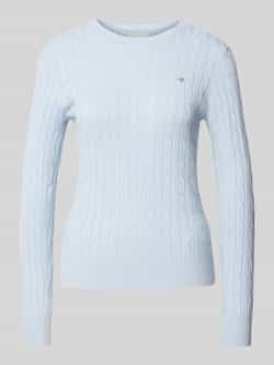 Gant Gebreide pullover met labelstitching
