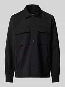 Antony Morato Regular fit overhemdjack met paspelzakken op de borst