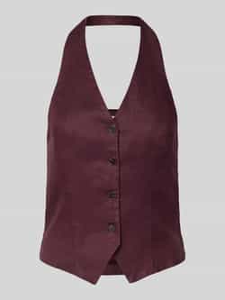 MSCH Copenhagen Gilet met halter van linnen model 'Naira Claritta Halter'