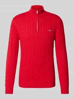 Gant Gebreide pullover met kabelpatroon