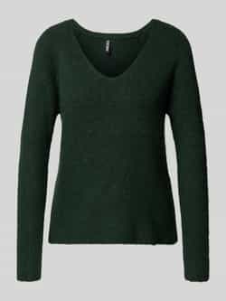Pieces Regular fit gebreide pullover met ribstructuur model 'ELLEN