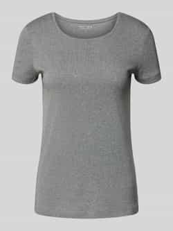 Christian Berg Woman T-shirt met geribde ronde hals
