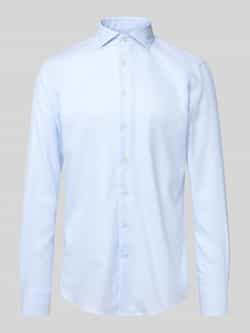 Profuomo Slim fit zakelijk overhemd met haaikraag model 'Cutaway'