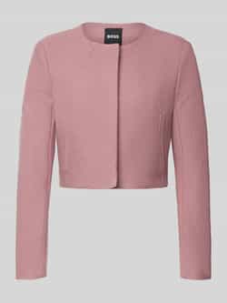Boss Boxy fit korte blazer van pure scheerwol model 'JICENA'