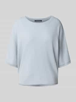 LUISA CERANO Loose fit gebreide pullover van een mix van wol en kasjmier