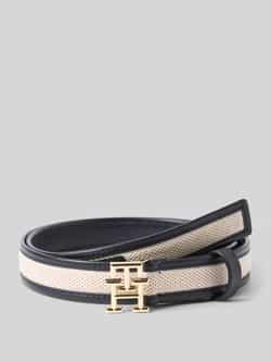 Tommy Hilfiger Riem van leer met katoen