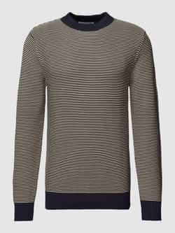 Selected Homme Gebreide pullover met streepmotief model 'ROBERT'