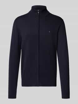 Tommy Hilfiger Gebreid jack met logostitching model 'ESSENTIAL'