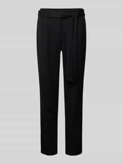 Zero Broek met strikceintuur in effen design