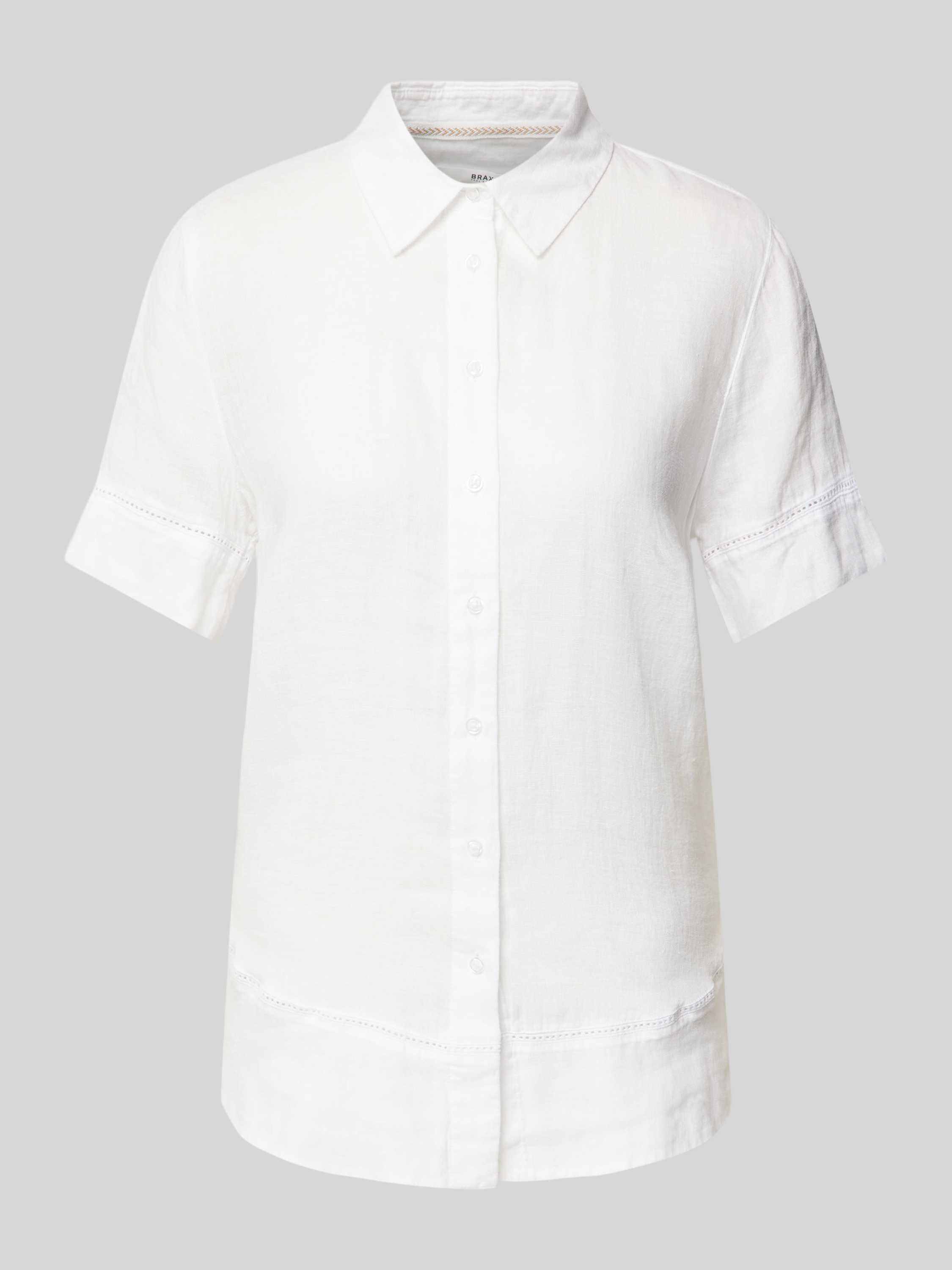 BRAX Linnen blouse in effen design