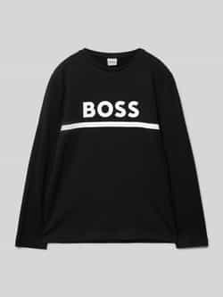 Boss Shirt met lange mouwen en labelprint