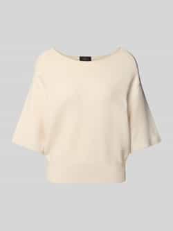 Monari Gebreide pullover met 1 2-mouwen