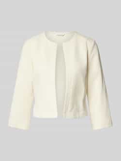 Tom Tailor Shaped fit korte blazer van katoenmix