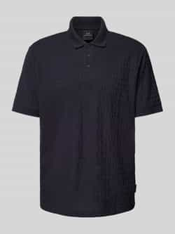 Armani Exchange Regular fit poloshirt met structuurmotief