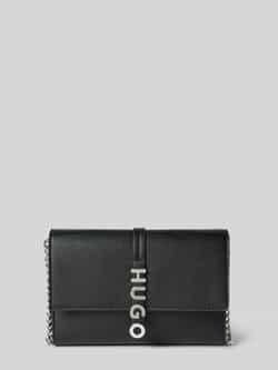 HUGO Clutch met labelapplicatie model 'Mel'