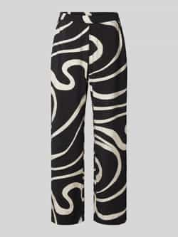 B.Young Wide leg stoffen broek met all-over print model 'Ibine'