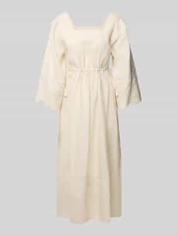 Weekend Max Mara Linnen jurk met broderie anglaise model 'LUGLIO'