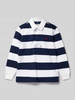 Polo Ralph Lauren Kids Shirt met lange mouwen en labelstitching