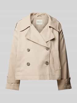 Tom Tailor Denim Relaxed fit korte jas in trenchcoatstijl