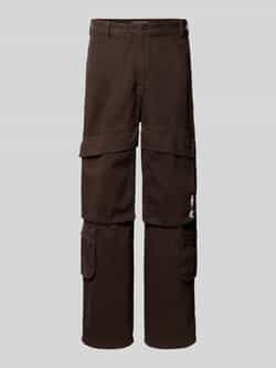 REVIEW Baggy fit cargobroek met labelprint