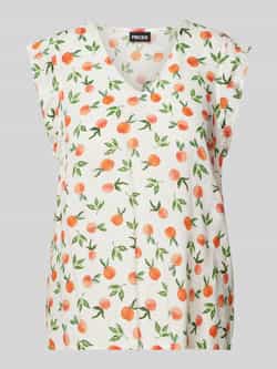 Pieces Blouse van viscose met V-hals model 'NYA'