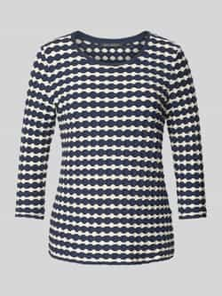 Betty Barclay Gestreept Basic Shirt met 3 4 Mouwen Blue Dames