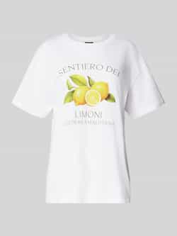 Pieces Comfort fit T-shirt van puur katoen model 'THEA'