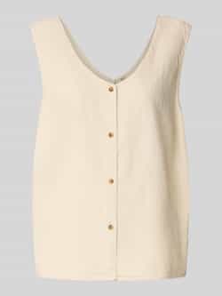 Soyaconcept Relaxed fit gilet van een mix van linnen en viscose model 'Ina'