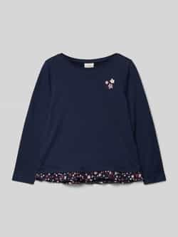 S.Oliver RED LABEL Shirt met lange mouwen ronde hals van puur katoen