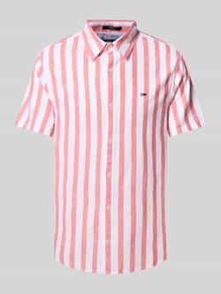 Tommy Jeans Regular fit vrijetijdsoverhemd van een mix van katoen en linnen