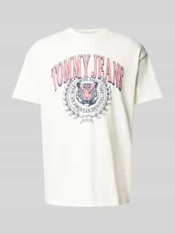 Tommy Jeans T-shirt van katoen met motiefprint model 'VARSITY TIGER'