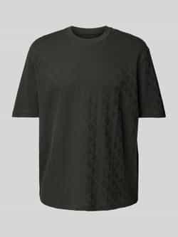 Armani Exchange Zwarte Katoenen T-shirt met Ronde Hals Black Heren