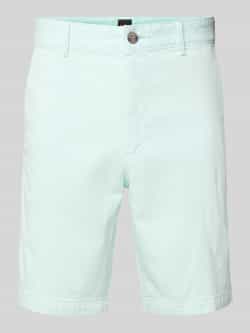 Boss Orange Korte slim fit chino met ceintuurlussen