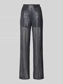 Vero Moda Loose fit mesh broek met pailletten model 'SAFINA'